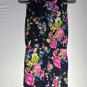 Floral Sleeveless one piece shorts